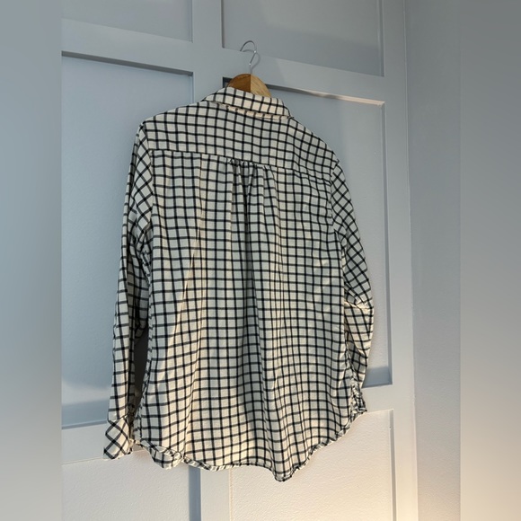 💙Ladies Lee button down cream and black shirt - Picture 3 of 4